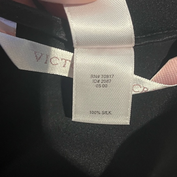 Y2K Victoria’s Secret Black Cowl Neck Silk Slip Dress - Picture 7 of 7